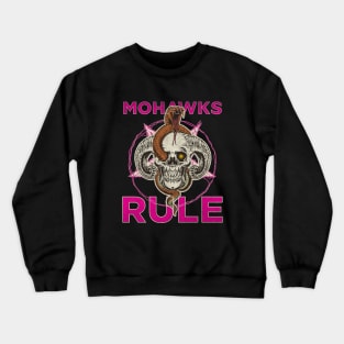 Snake With A Skull Mohawks Punk Rocker Crewneck Sweatshirt